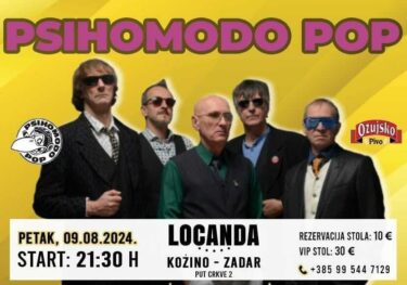Slika od Psihomodo Pop predvođen “zadarskim zetom” Davorom Gopcem dolazi u Kožino, svirat će u lokalu Locanda 9. kolovoza!