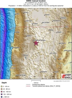 Slika od Razoran potres magnitude 7,3 pogodio sjever Čilea