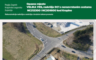 Slika od Sanirana 23 opasna mjesta u sklopu projekta uklanjanja crnih točaka na državnim cestama