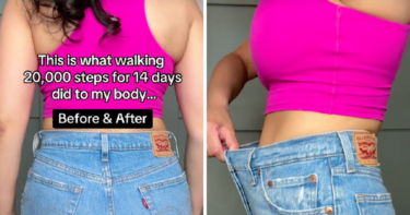Slika od Tiktokerica tvrdi da je hodala 20.000 koraka dnevno i smršavila: “Pogledajte razliku”