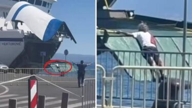 Slika od VIDEO Otkrili zašto je genijalac visio na rampi trajekta za Vis! Riskirao život zbog 8,5 eura?!