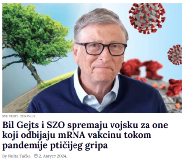 Slika od Bill Gates i SZO nisu pozvali na mobilizaciju vojske kako bi prisilno cijepili stanovništvo