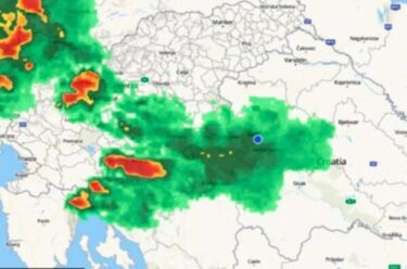 Slika od Nevrijeme se kreće iznad Hrvatske, riječka regija pod meteoalarmom, u Sloveniji padala tuča