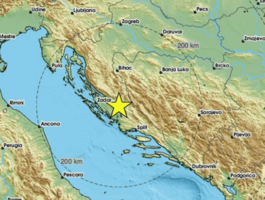 Slika od Noćas se zatreslo kod Kistanja, magnituda je iznosila 2,3 prema Richteru