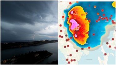 Slika od Oluja u Istri, pada tuča i puše jak vjetar. Opasnost od nevremena u više regija