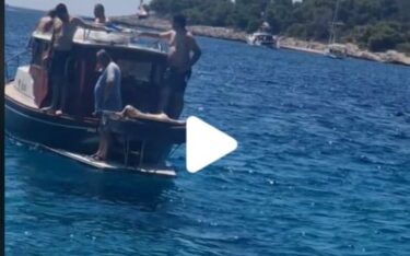 Slika od VIDEO: Ekipa na brodu okrenula janje. ‘Ovi na jahtama pored ne mogu sebi doći’