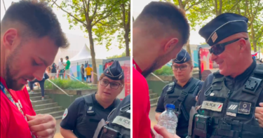 Slika od VIDEO Policajac u Parizu tražio Veočića bedž i zahvalio mu je na hrvatskom jeziku