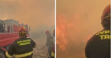 Slika od VIDEO Vatrogasci brane kuću od buktinje kod Trogira
