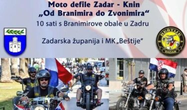 Slika od Zadarski motociklisti jutros će se uputiti prema Kninu, danas se održava moto defile “Od Branimira do Zvonimira”