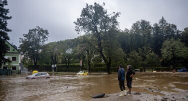 Slika od Ekstremne oluje u Češkoj. Odgođene su sve utakmice