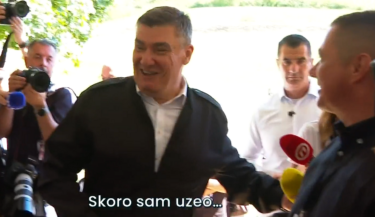 Slika od Nakon što se porezao u vinogradu, Milanović izveo novi šou pred kamerom: ‘Skoro sam uzeo’