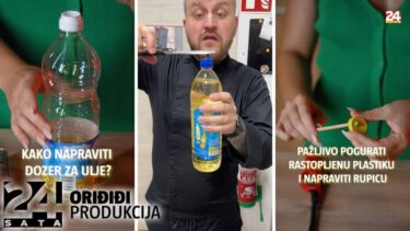 Slika od Napravite dozer za ulje uz pomoć sushi štapića