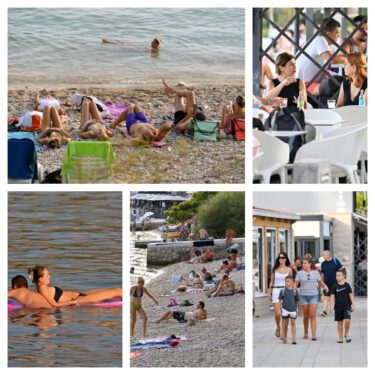 Slika od Oproštaj sa ljetom kroz objektiv našega fotoreportera: Neki su uživali u kavi a neki upijali doze D vitamina