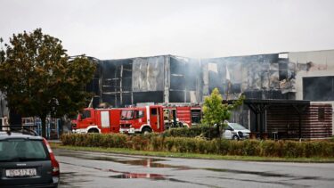 Slika od Osječki vatrogasci ostaju cijelu noć dežurati na požarištu skladišta