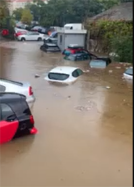 Slika od Video: pogledajte kako izgleda poplavljeni parking pod dubom